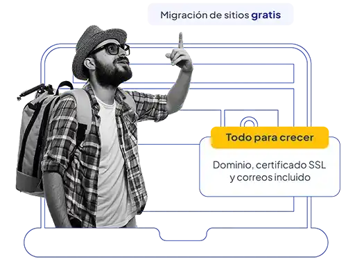 Persona mostrando la eficiencia del servicio de migración en el mejor web hosting colombiano